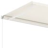 vidaXL Retractable Awning Cream Aluminum 137.8 x 98.4 in Retractable