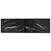 vidaXL TV Cabinet Black Tempered Glass Medium TV Cabinet Rectangular