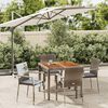 vidaXL Garden Dining Set Gray PE rattan Modular Garden Dining Set