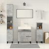 vidaXL Bathroom Furniture Set Concrete Grey Engineered Wood, Iron