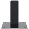 vidaXL Post Bases Square 4 pcs Anthracite 1.81x1.81" Powder-coated Steel