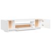 vidaXL TV Cabinet White Engineered wood 63 in x 13.8 in x 15.7 in