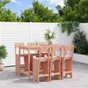 vidaXL Garden Bar Set Natural Wood Solid Douglas Fir Wood Large Footrest