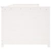 vidaXL Day Bed White Solid pine wood 31.5x79 in Day Bed Rectangular