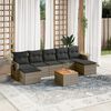 vidaXL Garden Sofa Set Grey