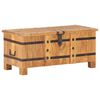 vidaXL Chest Natural wood Solid acacia wood and iron Medium