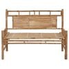 vidaXL Garden Bench Natural Bamboo Bamboo 47.2 in Waterproof Materials