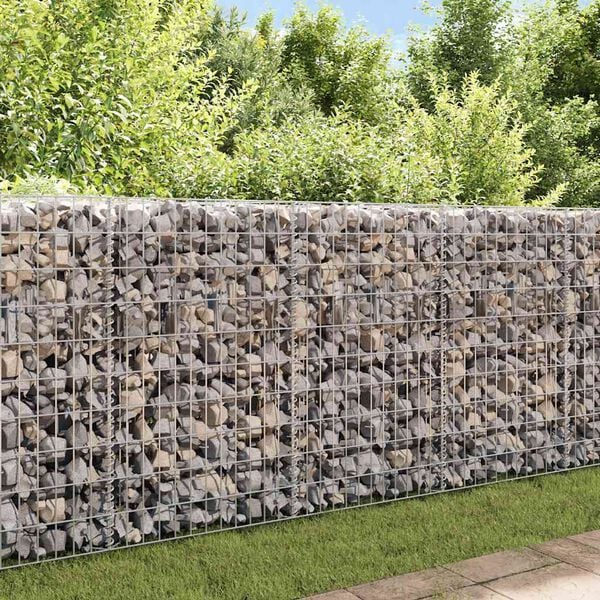vidaXL Gabion Basket Galvanized Steel 47.2"x11.8"x39.4"