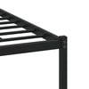 vidaXL Bed Frame Brown Oak Steel, Engineered Wood Full Bed Frame