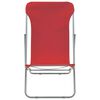 vidaXL Beach Chair Set of 2 Red