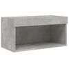 vidaXL 6 Piece TV Wall Units with LED Concrete Gray Engineered Wood