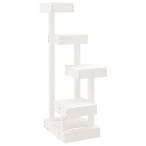 vidaXL Cat Tree White Solid Pine Wood Large Durable Cat Tree Other