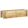 vidaXL Planter Treated Pinewood Large Durable Rectangular Rustic