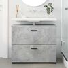 vidaXL Bathroom Cabinet Concrete Grey 30.12 x 13.78 x 25.20 in