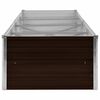 vidaXL Raised Bed Brown Galvanized Steel 126.0 x 31.5 x 17.7 in