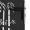vidaXL Garden Gate 33.5x49.2" Corten Steel Bamboo Design