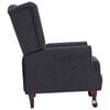 vidaXL Armchairs Dark gray Polyester, Wooden frame Medium