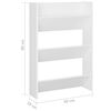 vidaXL Wall Shoe Cabinets 2 pcs White 23.6"x7.1"x35.4" Engineered Wood
