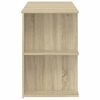 vidaXL Desk Sonoma Oak Engineered Wood 55.1 in x 19.7 in x 29.5 in Desk
