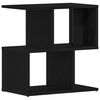vidaXL Bedside Cabinet 2 pcs Black Oak 19.69 x 11.81 x 20.28 in
