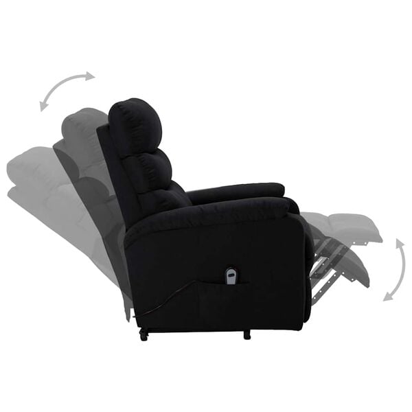 vidaXL Stand up Chair Black Fabric