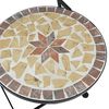 vidaXL Mosaic Bistro Set Terracotta and White