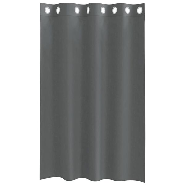 vidaXL Voile Curtains with Grommets 2 pcs Dark Grey 55.1x68.9"