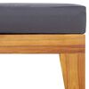 vidaXL Footrest Dark Grey Solid Acacia wood Medium Modular Footrest