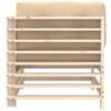 vidaXL Corner Sofa Beige Solid pine wood, Oxford fabric Small Modular