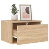 vidaXL Wall-mounted Bedside Cabinet Set of 2 Sonoma Oak Engineered Wood