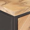 vidaXL Sideboard Natural wood, Grey steel Solid acacia wood, Steel