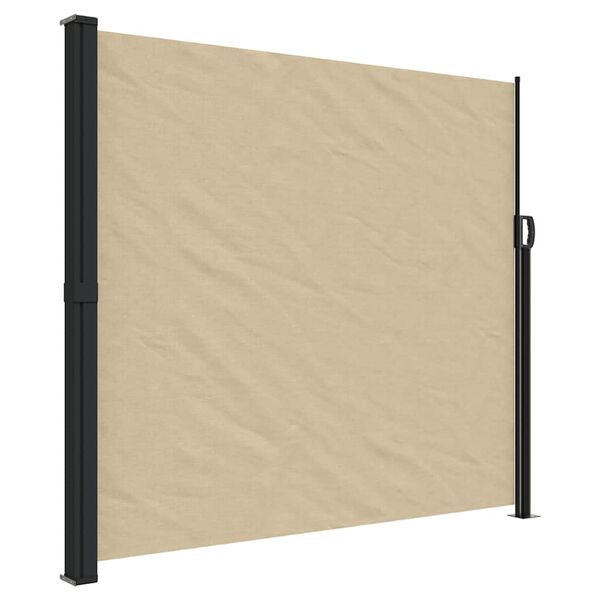 vidaXL Retractable Side Awning Beige