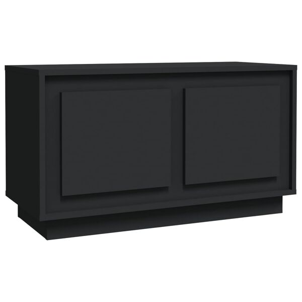 vidaXL TV Cabinet Black Engineered wood Standard TV Cabinet
