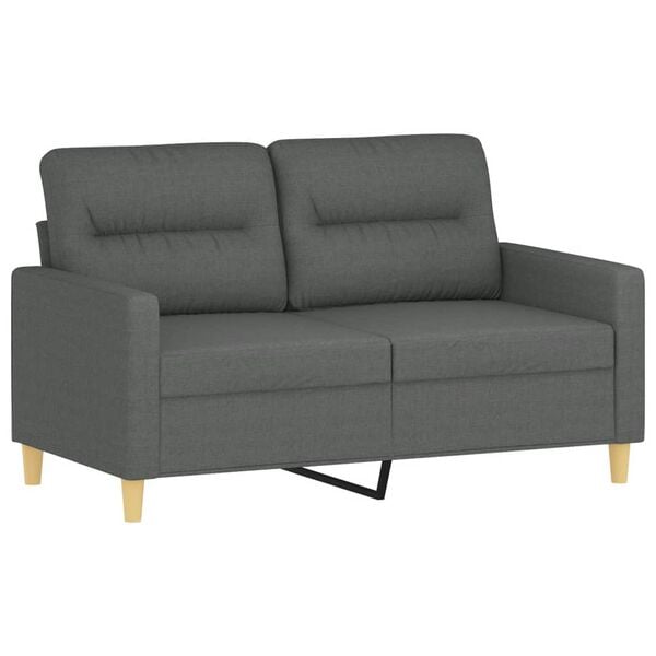 vidaXL 2-seater Sofa Dark Grey Polyester, Metal, Textilene 2-Seater