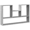 vidaXL Wall Shelf Grey Sonoma Engineered Wood Standard Wall Shelf