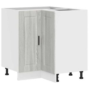 vidaXL Kitchen Corner Base Cabinet Gray sonoma Engineered wood