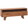 vidaXL TV Cabinet Natural Teak Fine sanded teak hardwood Medium Durable