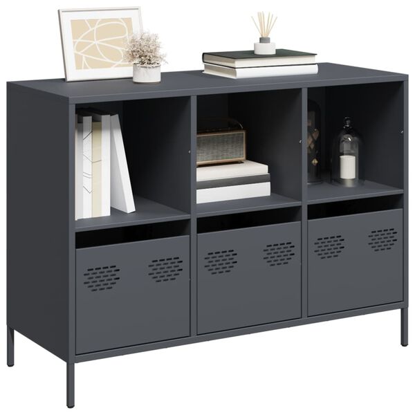 vidaXL Sideboard Anthracite Cold-rolled steel