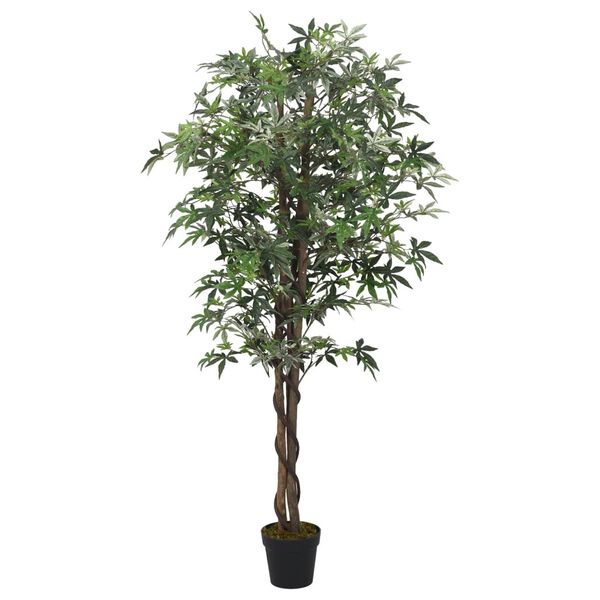 vidaXL Artificial Maple Tree Green 78.7 in tall Decorative Faux Plant