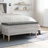 vidaXL Storage Bench Grey Sonoma