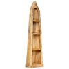 vidaXL Bookshelf Natural Wood Solid Mango Wood Medium Durable