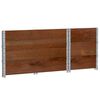 vidaXL Garden Planter Brown Solid pine wood 39.4 x 19.7 in Foldable
