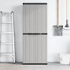 vidaXL Outdoor Storage Cabinet Grey and Black 100% Polypropylene (PP)