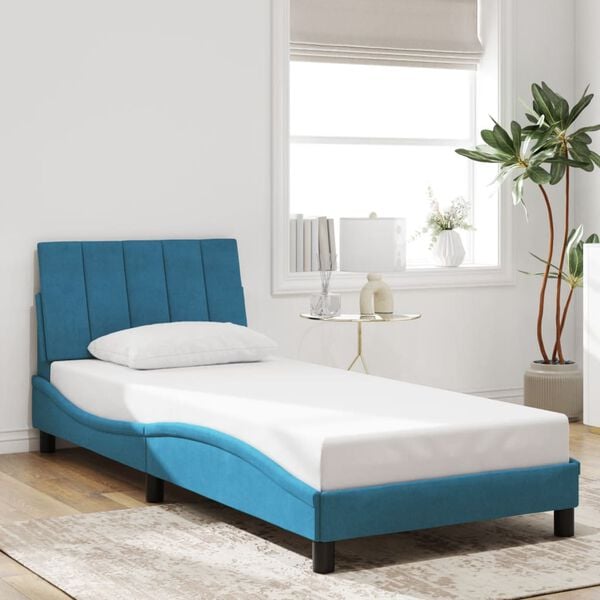 vidaXL Bed Frame Blue