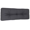 vidaXL Pallet Cushion Anthracite Polyester 47.2x15.7x4.7 in
