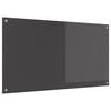 vidaXL Kitchen Backsplash Dark grey 43.31 x 23.62 x 0.24 in