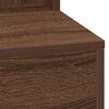 vidaXL Dressing Table with Shelf Brown Oak 19.69 x 16.14 x 53.15 in