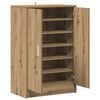 vidaXL Shoe Cabinet Artisan Oak Engineered Wood 23.6 x 13.8 x 36.2 in