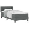 vidaXL Box Spring Bed with Mattress Dark gray 31.5" x 78.7