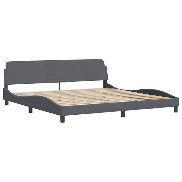 vidaXL Bed Frame Dark Grey